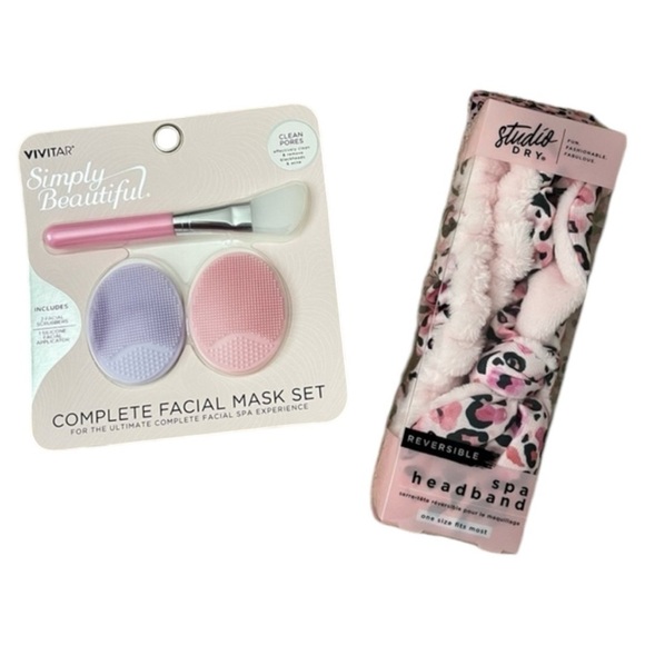 Other - SPA HEADBAND (REVERSIBLE)/COMPLETE FACIAL MASK SET